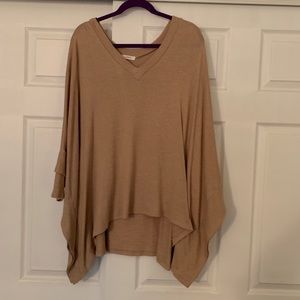 Camel Colored Light and Flowy top